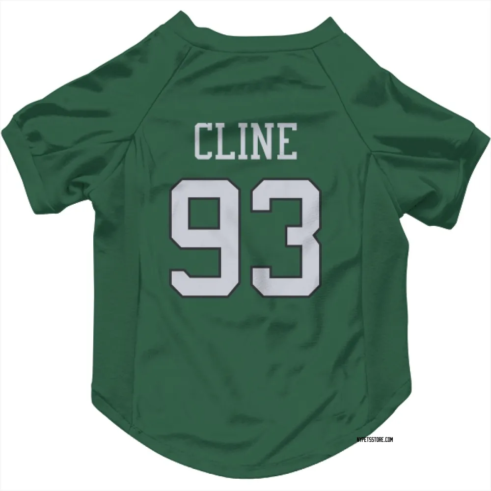 New York Jets Kameron Cline Green Pet Jersey for Dog & Cat