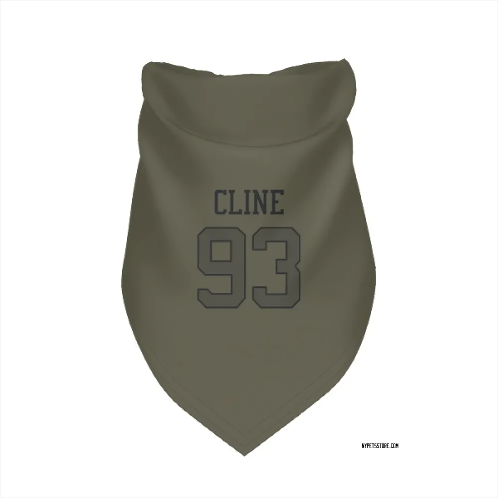 New York Jets Kameron Cline Olive Pet Bandana for Dog & Cat