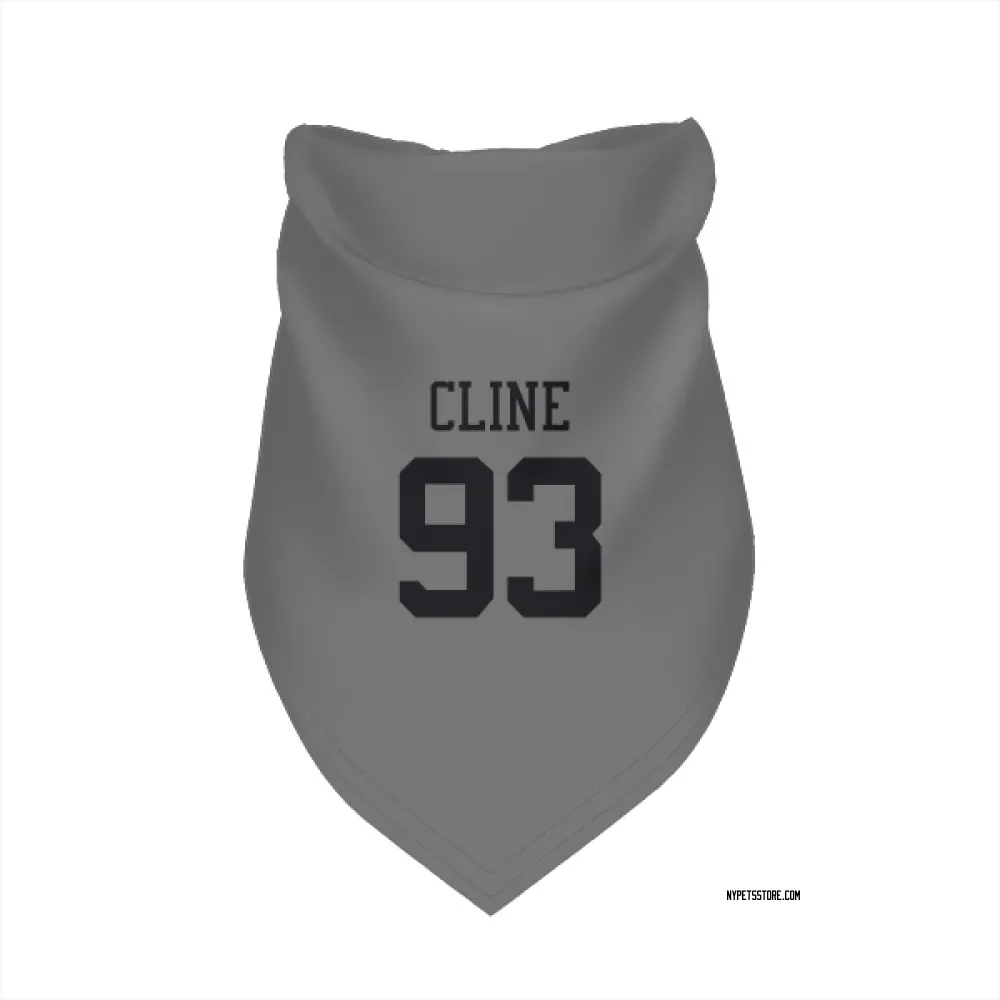 New York Jets Kameron Cline Silver Pet Bandana for Dog & Cat