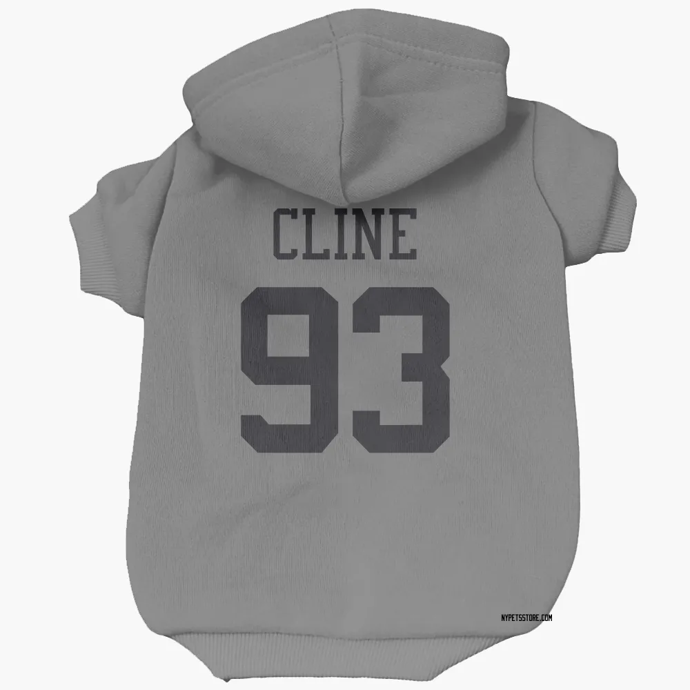 New York Jets Kameron Cline Silver Pet Hoodie for Dog & Cat
