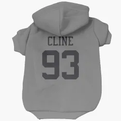 New York Jets Kameron Cline Silver Pet Hoodie for Dog & Cat