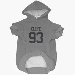 New York Jets Kameron Cline Silver Pet Hoodie for Dog & Cat