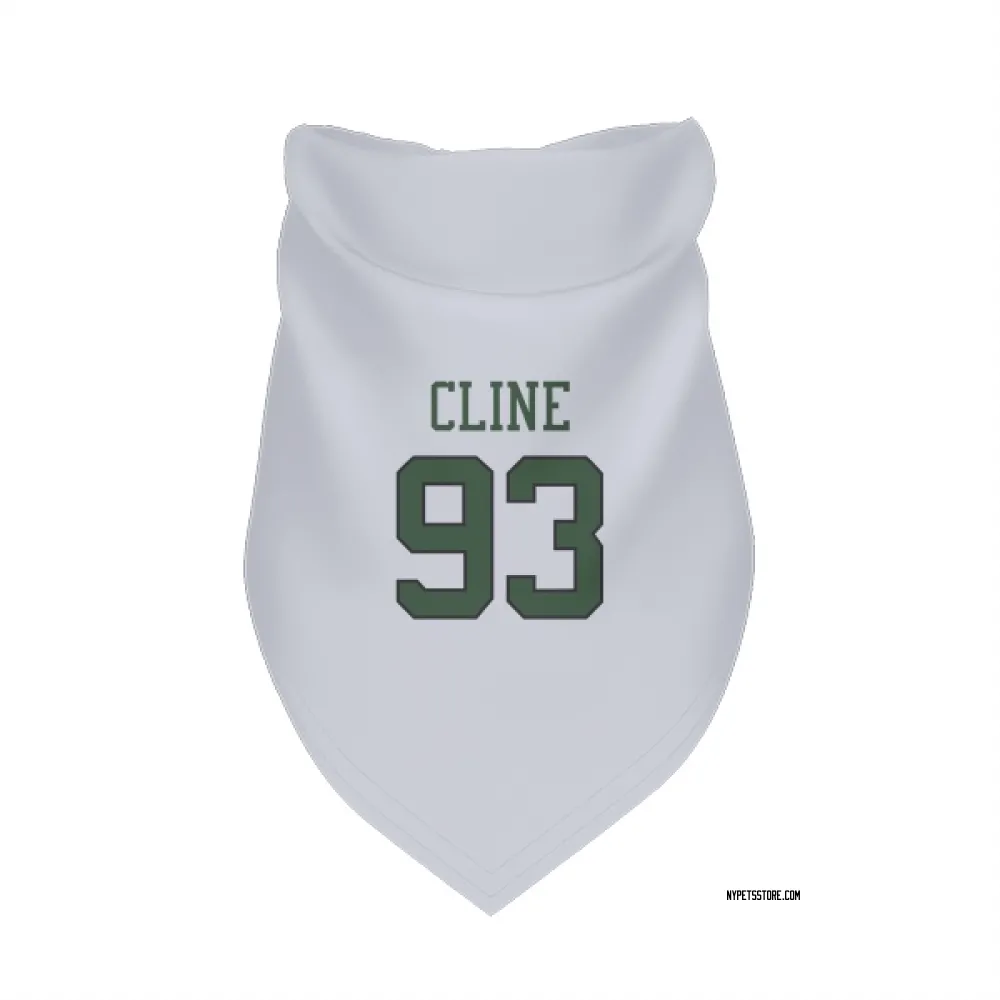 New York Jets Kameron Cline White Pet Bandana for Dog & Cat