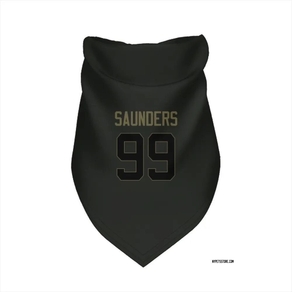 New York Jets Khalen Saunders Black Service Pet Bandana for Dog & Cat