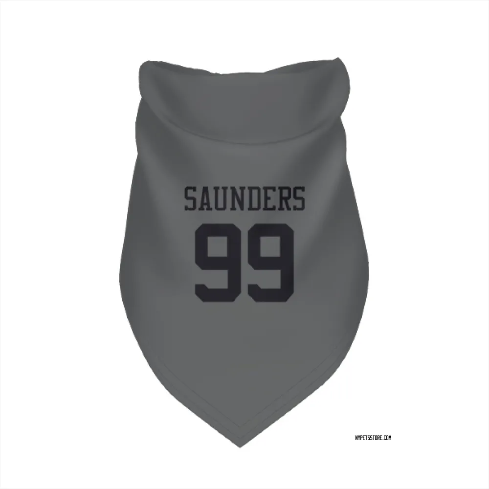New York Jets Khalen Saunders charcoal Pet Bandana for Dog & Cat