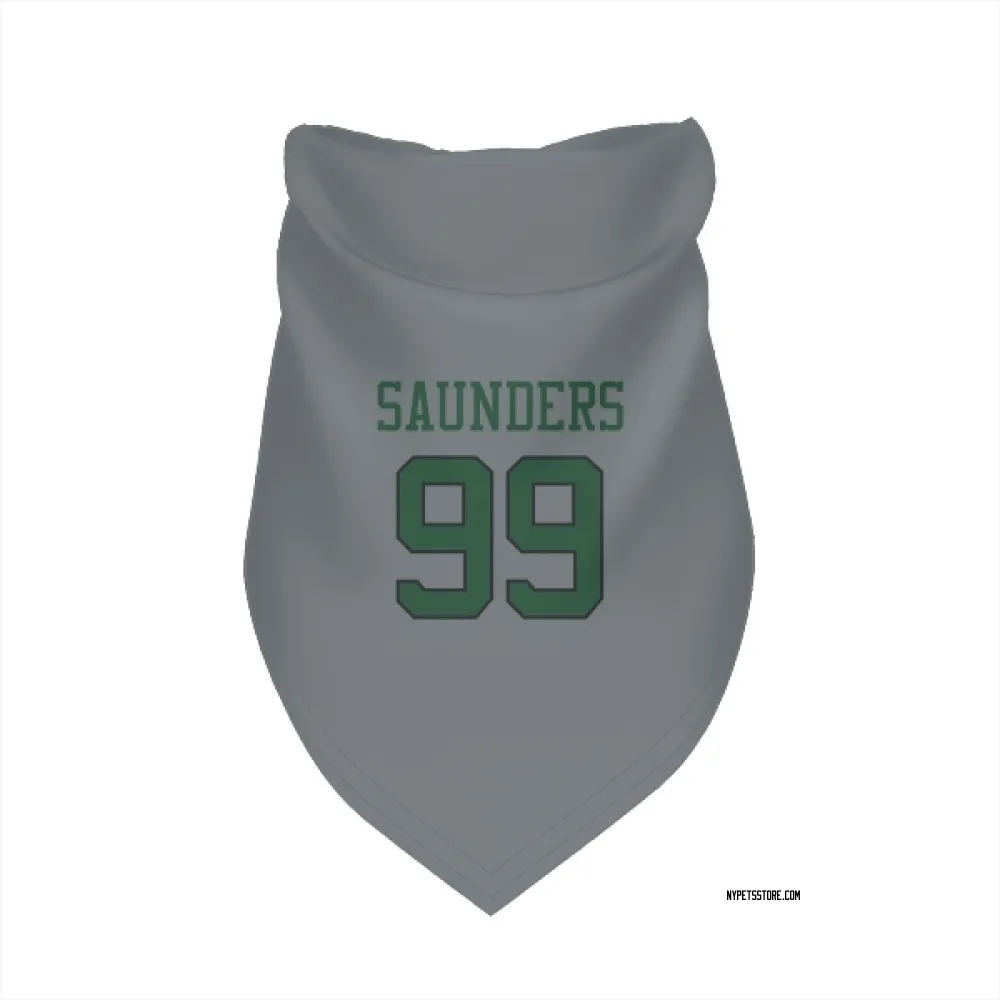 New York Jets Khalen Saunders Gray Pet Bandana for Dog & Cat