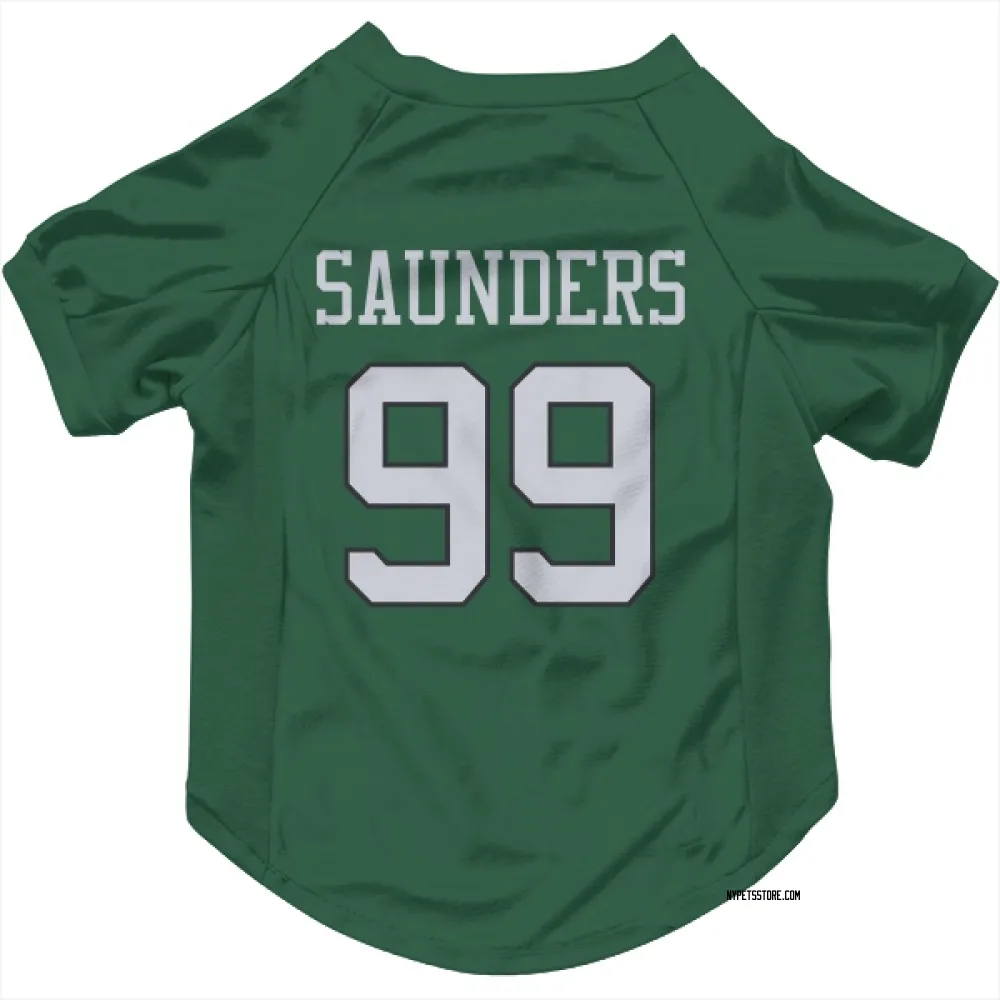 New York Jets Khalen Saunders Green Pet Jersey for Dog & Cat