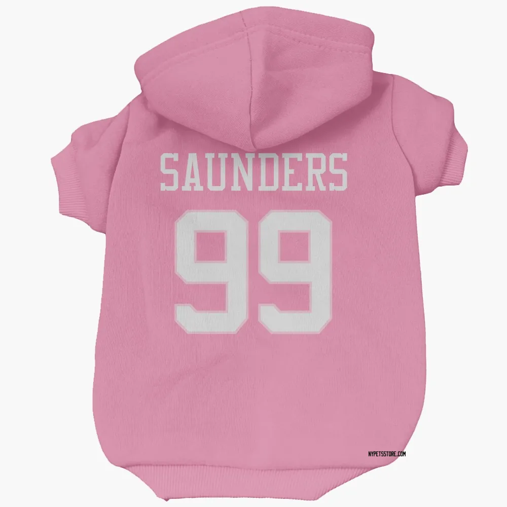 New York Jets Khalen Saunders Pink Pet Hoodie for Dog & Cat