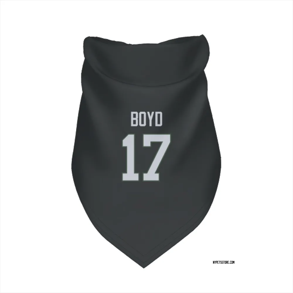 New York Jets Kris Boyd Black Pet Bandana for Dog & Cat