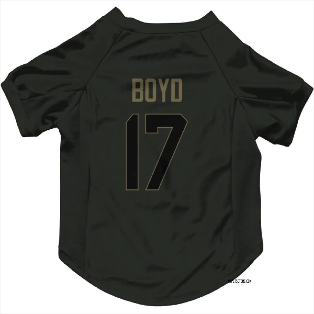 New York Jets Kris Boyd Black Service Pet Jersey for Dog & Cat