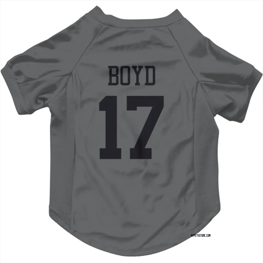 New York Jets Kris Boyd charcoal Pet Jersey for Dog & Cat