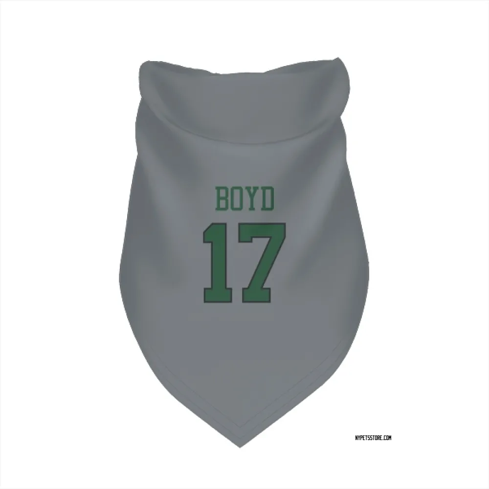 New York Jets Kris Boyd Gray Pet Bandana for Dog & Cat