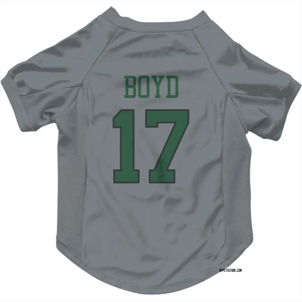 New York Jets Kris Boyd Gray Pet Jersey for Dog & Cat