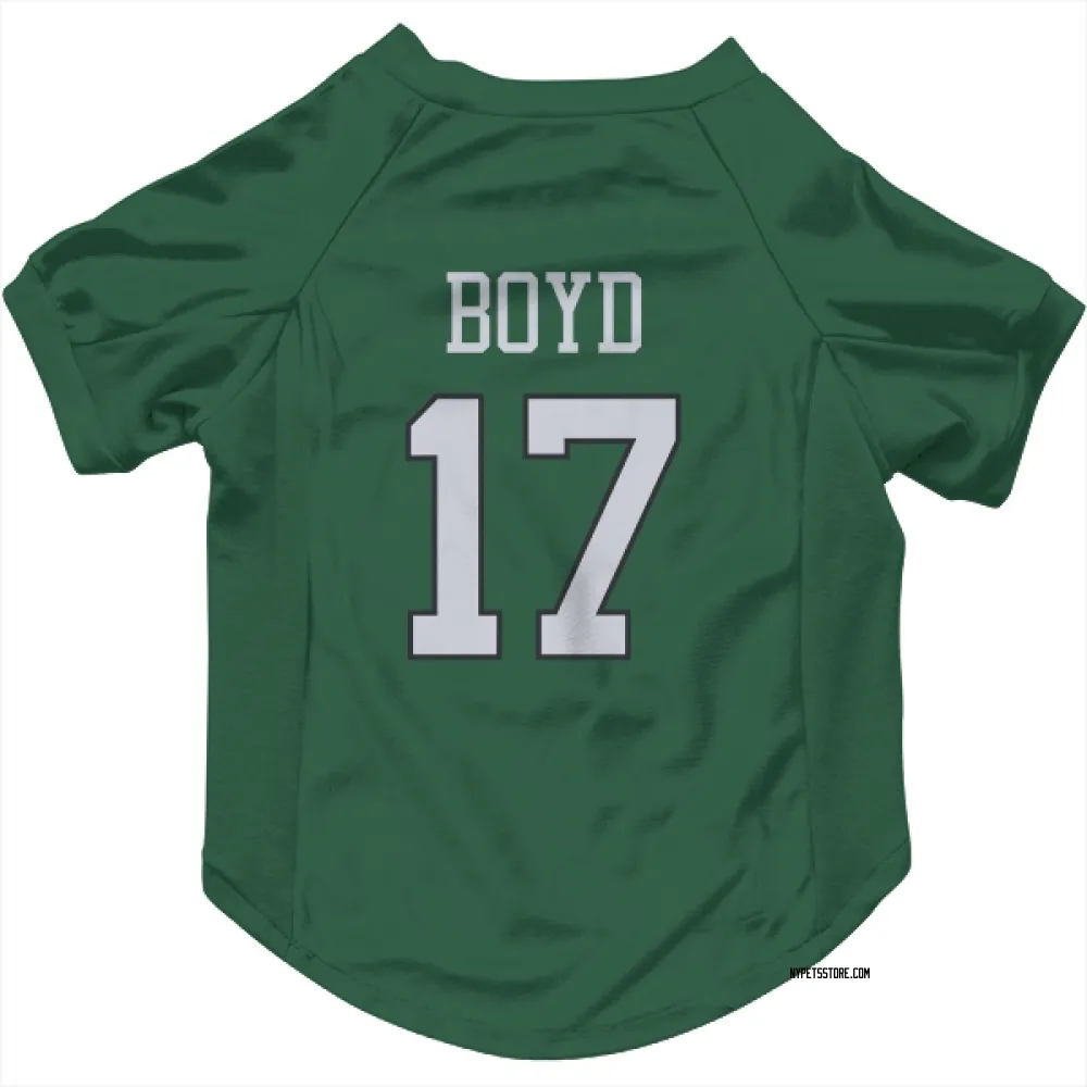 New York Jets Kris Boyd Green Pet Jersey for Dog & Cat