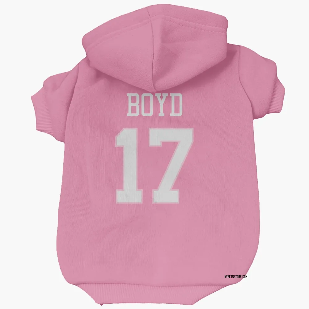 New York Jets Kris Boyd Pink Pet Hoodie for Dog & Cat
