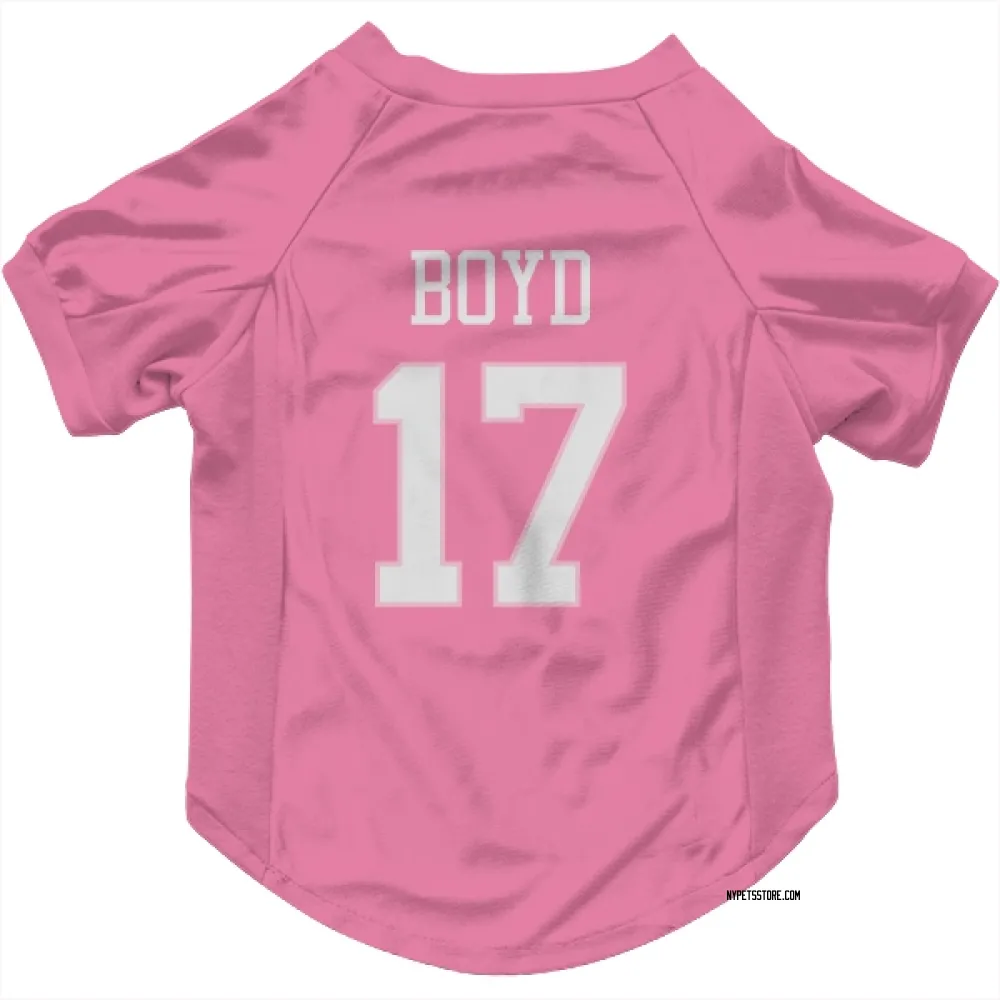 New York Jets Kris Boyd Pink Pet Jersey for Dog & Cat