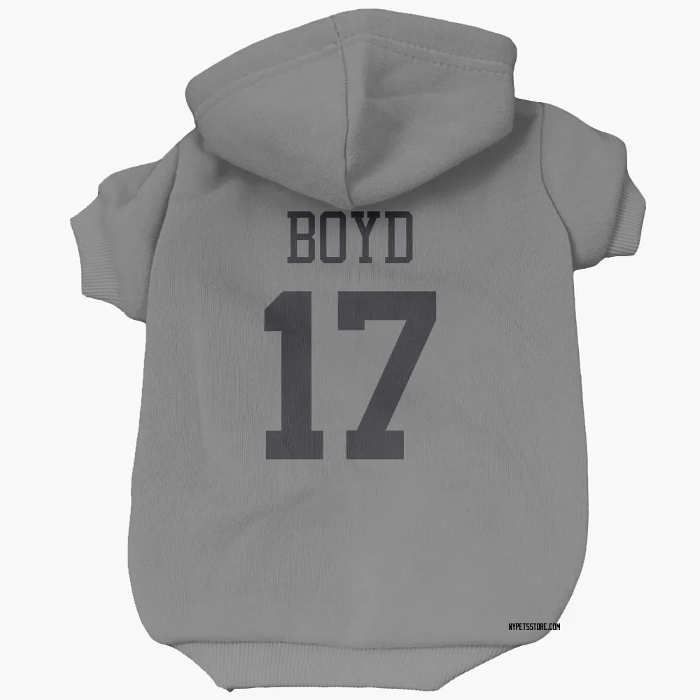New York Jets Kris Boyd Silver Pet Hoodie for Dog & Cat