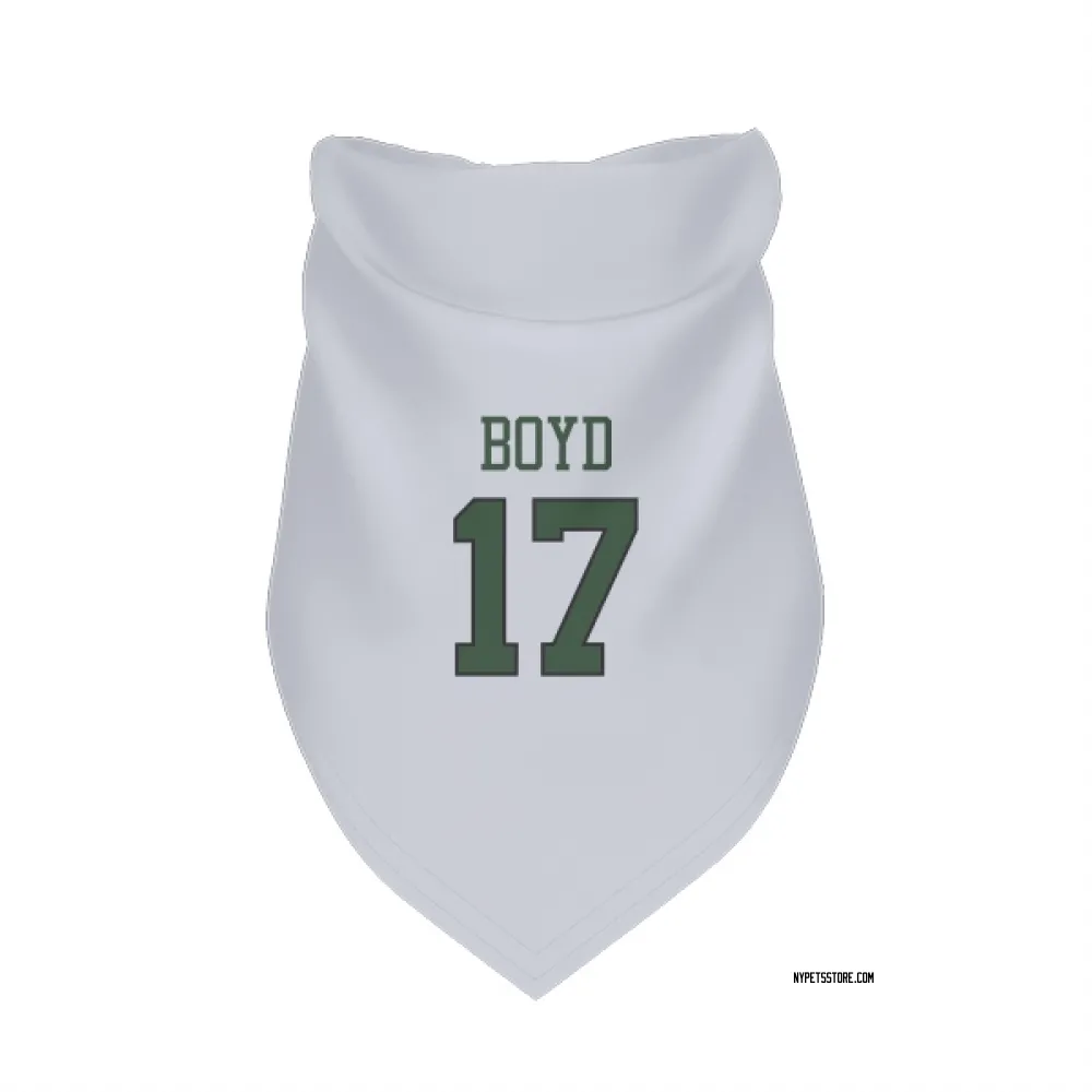 New York Jets Kris Boyd White Pet Bandana for Dog & Cat