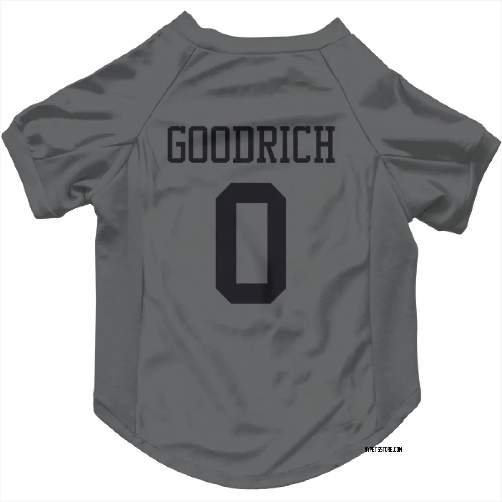 New York Jets Mario Goodrich charcoal Pet Jersey for Dog & Cat