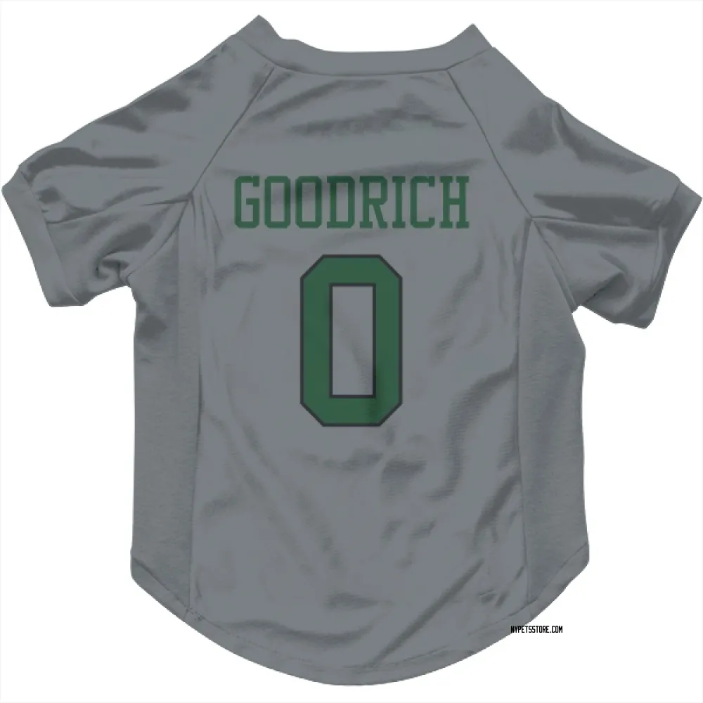 New York Jets Mario Goodrich Gray Pet Jersey for Dog & Cat