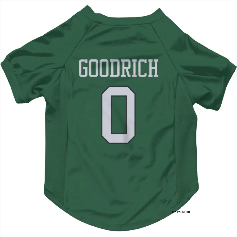 New York Jets Mario Goodrich Green Pet Jersey for Dog & Cat