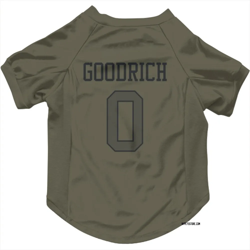 New York Jets Mario Goodrich Olive Pet Jersey for Dog & Cat