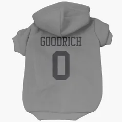 New York Jets Mario Goodrich Silver Pet Hoodie for Dog & Cat