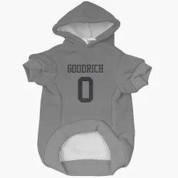 New York Jets Mario Goodrich Silver Pet Hoodie for Dog & Cat
