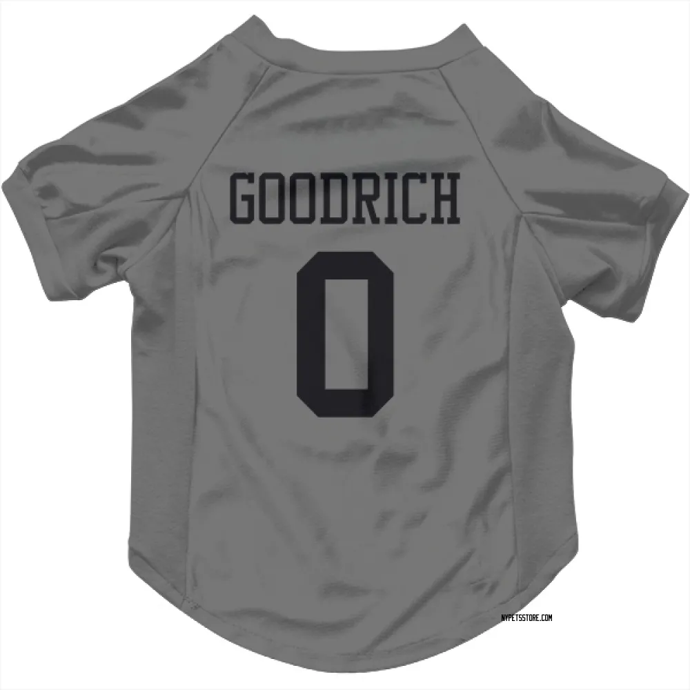 New York Jets Mario Goodrich Silver Pet Jersey for Dog & Cat