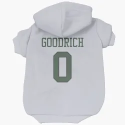 New York Jets Mario Goodrich White Pet Hoodie for Dog & Cat