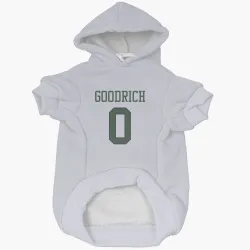 New York Jets Mario Goodrich White Pet Hoodie for Dog & Cat
