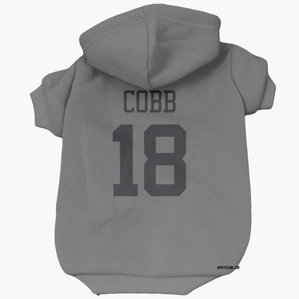 New York Jets Randall Cobb charcoal Pet Hoodie for Dog & Cat