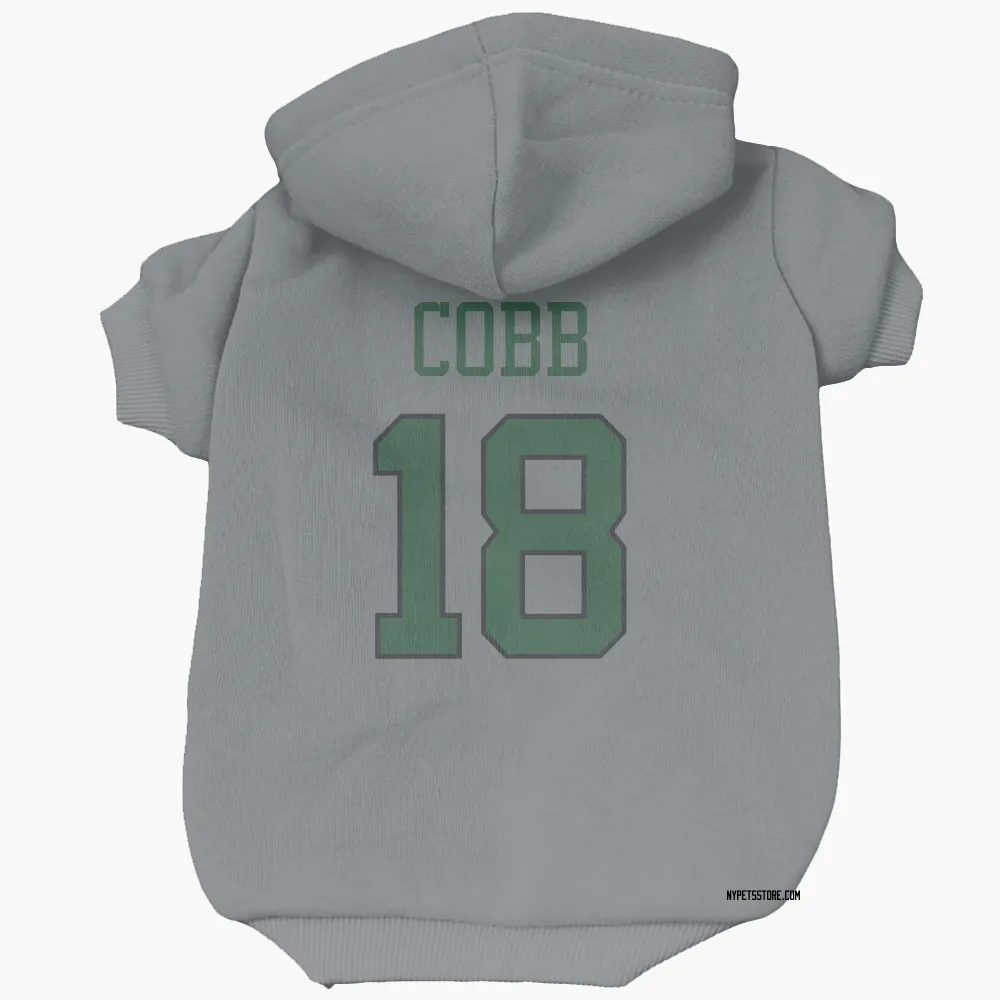 New York Jets Randall Cobb Gray Pet Hoodie for Dog & Cat
