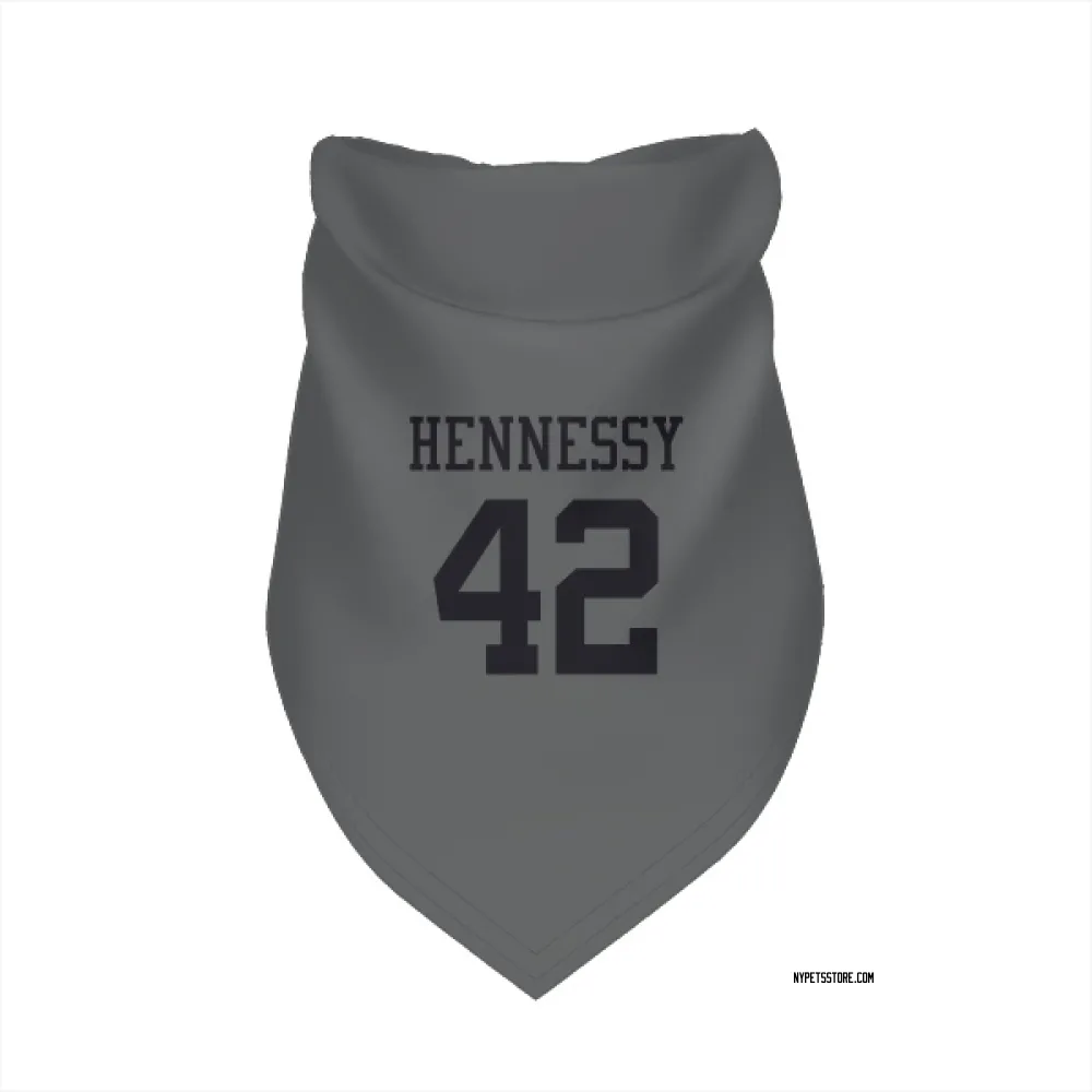 New York Jets Thomas Hennessy charcoal Pet Bandana for Dog & Cat