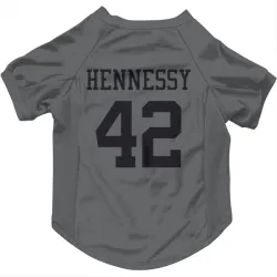 New York Jets Thomas Hennessy charcoal Pet Jersey for Dog & Cat