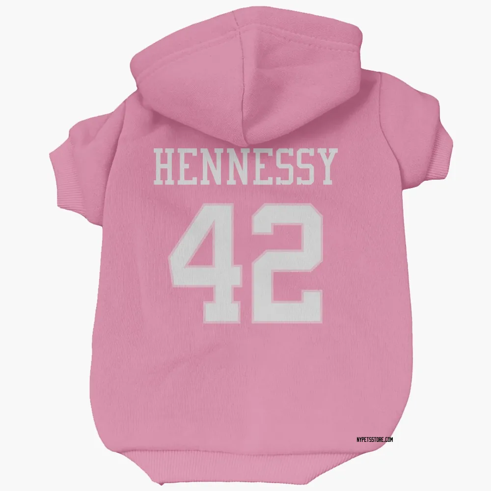 New York Jets Thomas Hennessy Pink Pet Hoodie for Dog & Cat