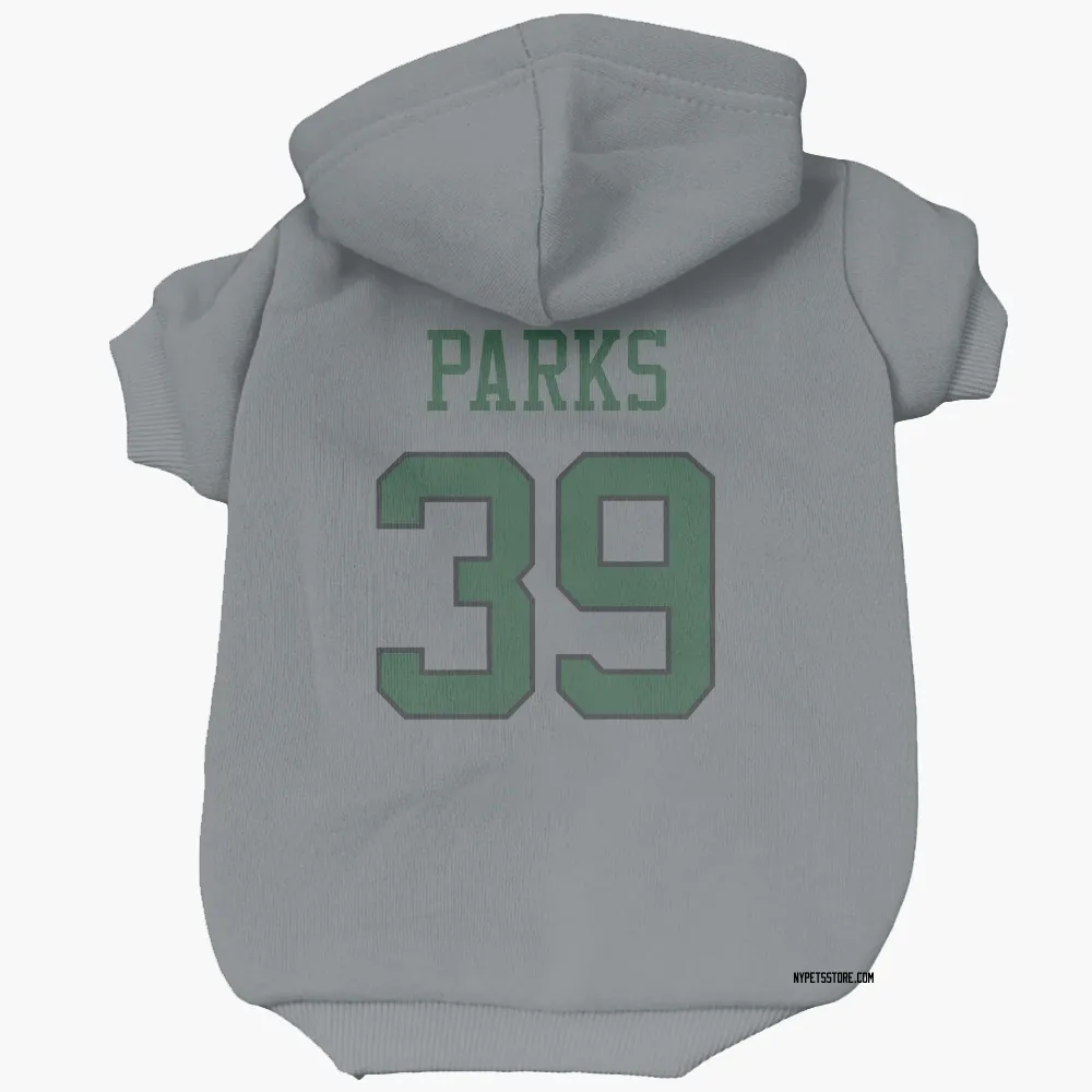New York Jets Will Parks Gray Pet Hoodie for Dog & Cat