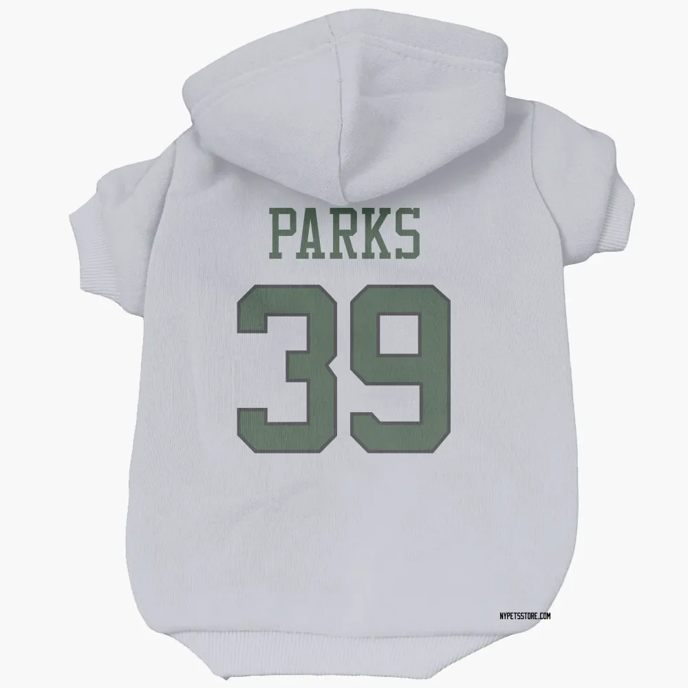 New York Jets Will Parks White Pet Hoodie for Dog & Cat