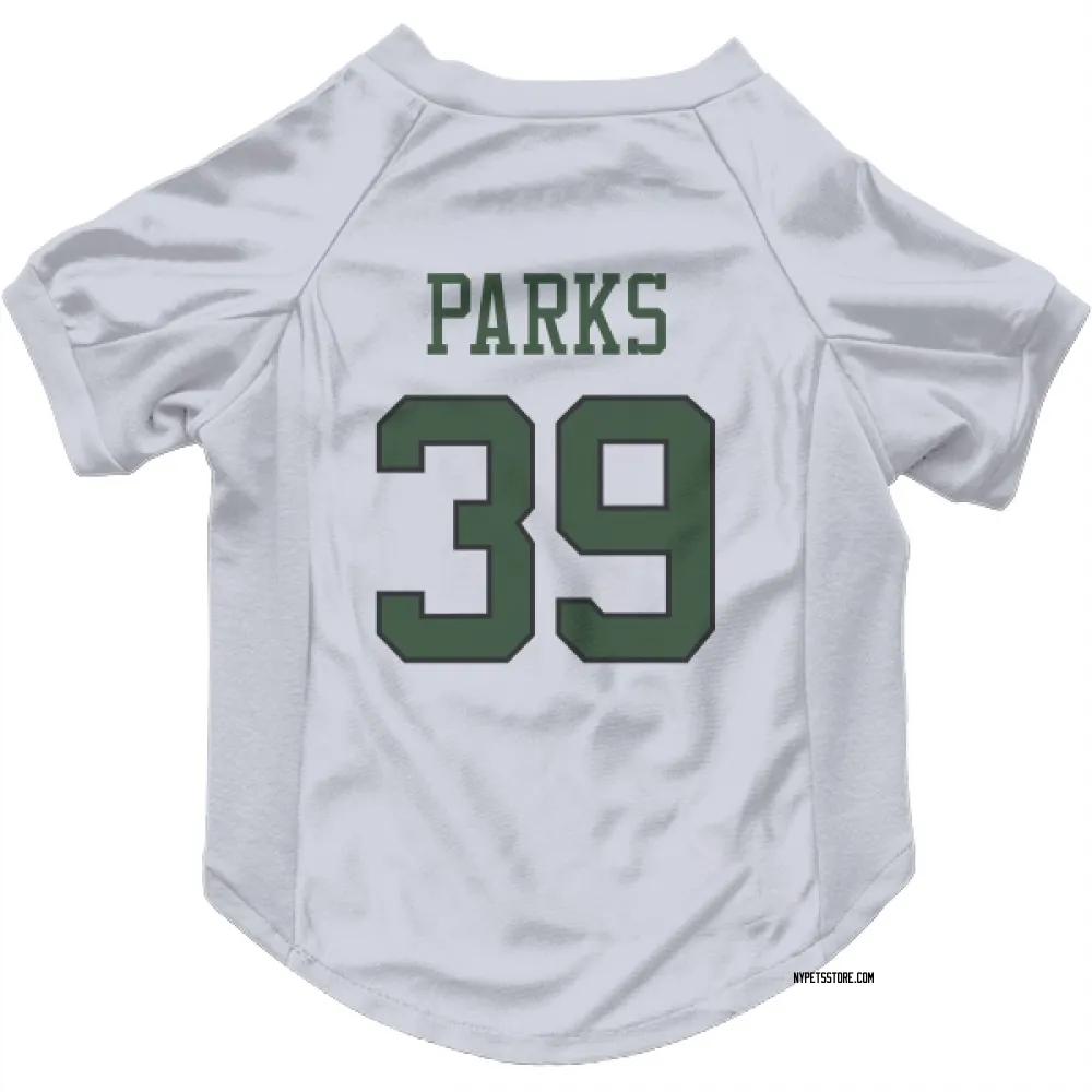 New York Jets Will Parks White Pet Jersey for Dog & Cat