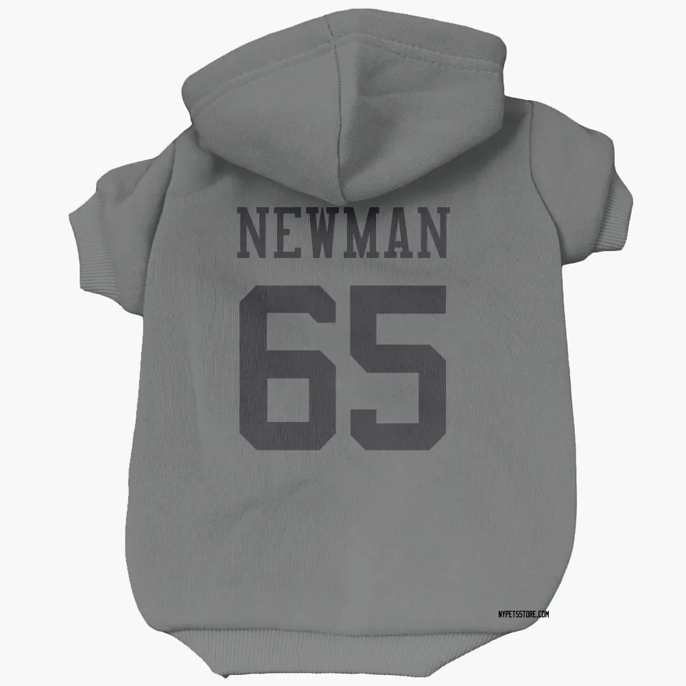 New York Jets Xavier Newman charcoal Pet Hoodie for Dog & Cat