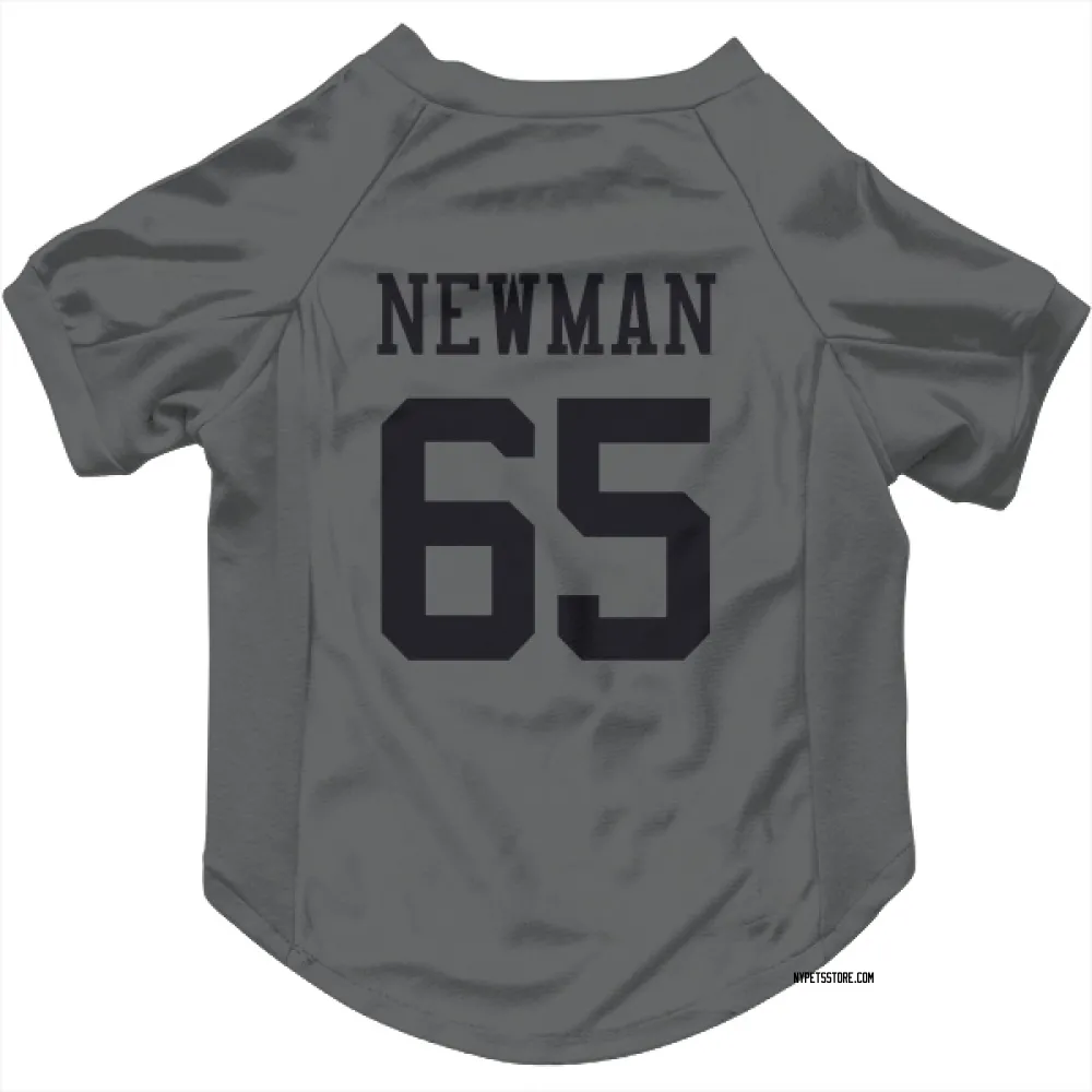 New York Jets Xavier Newman charcoal Pet Jersey for Dog & Cat