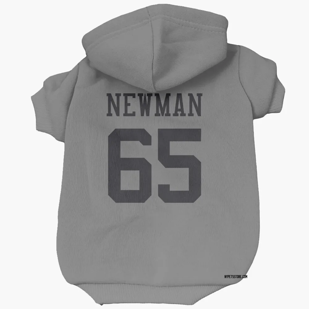 New York Jets Xavier Newman Silver Pet Hoodie for Dog & Cat