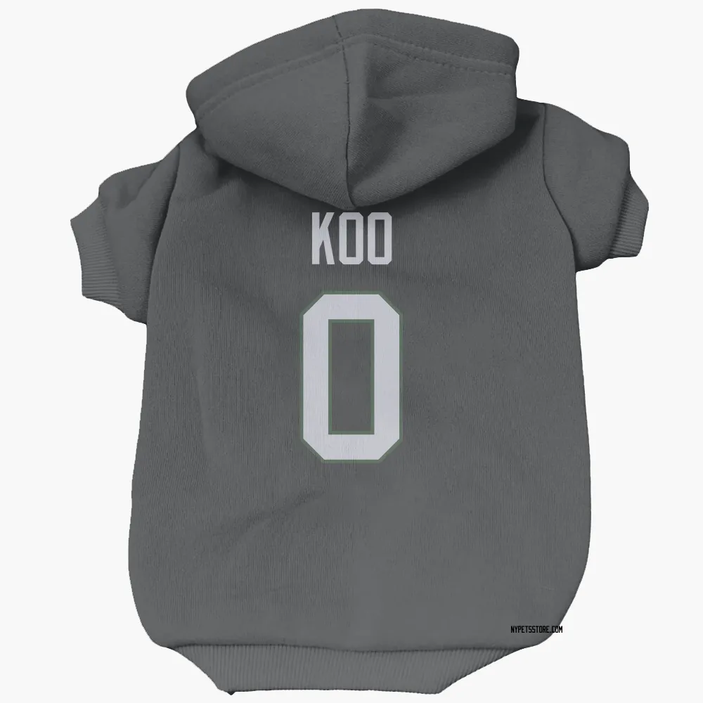 New York Jets Younghoe Koo Black Pet Hoodie for Dog & Cat