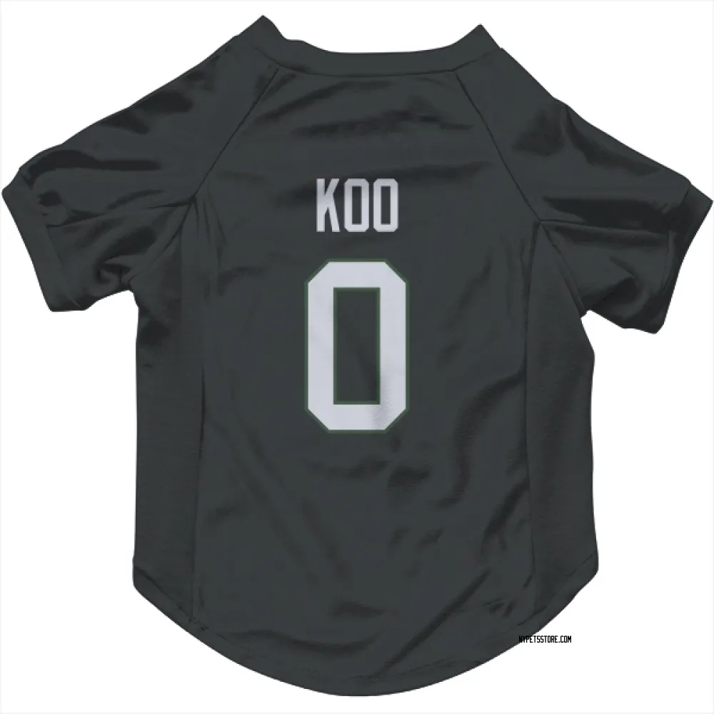 New York Jets Younghoe Koo Black Pet Jersey for Dog & Cat