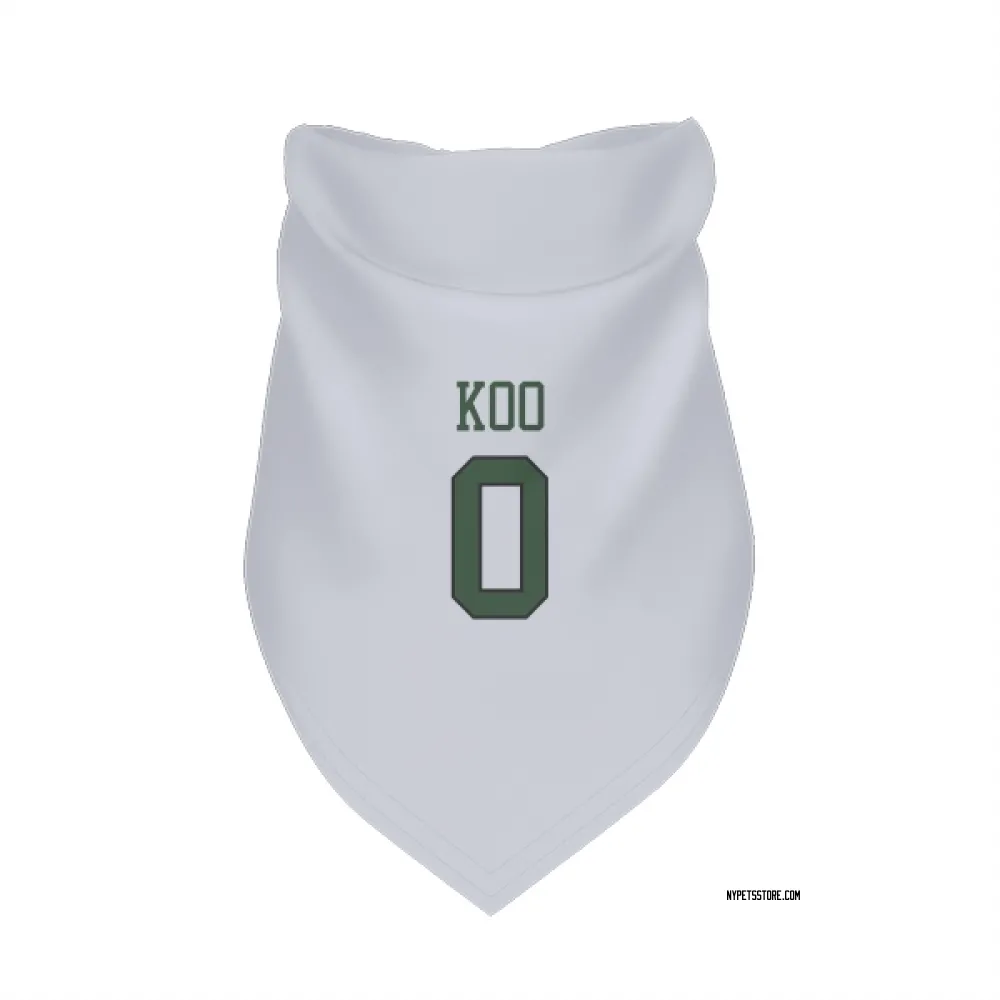 New York Jets Younghoe Koo White Pet Bandana for Dog & Cat