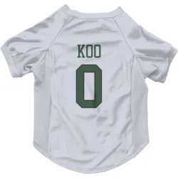 New York Jets Younghoe Koo White Pet Jersey for Dog & Cat